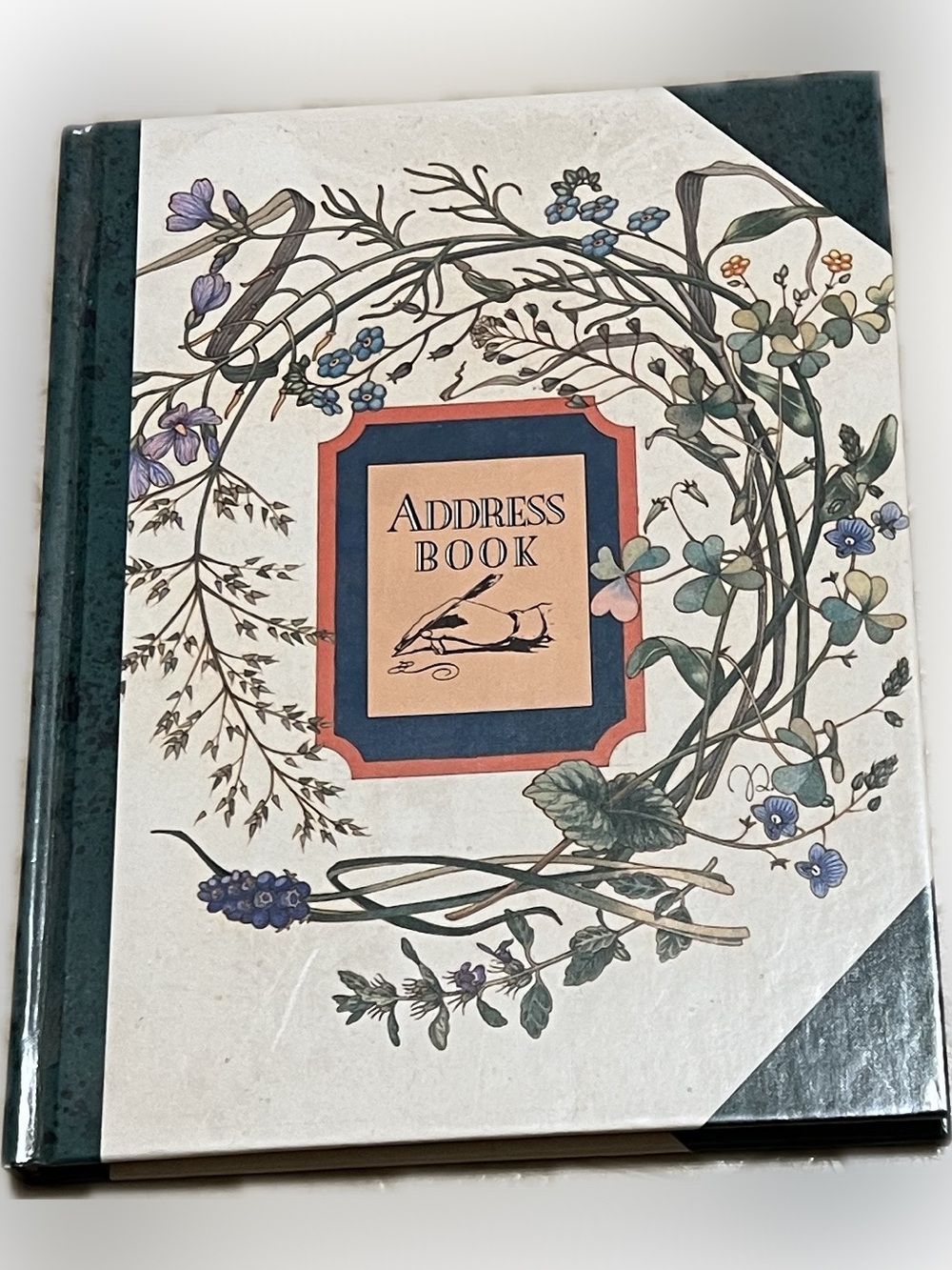 🔴Vintage New Floral Country Diary Keepbook Address Book Illustrations Quotes